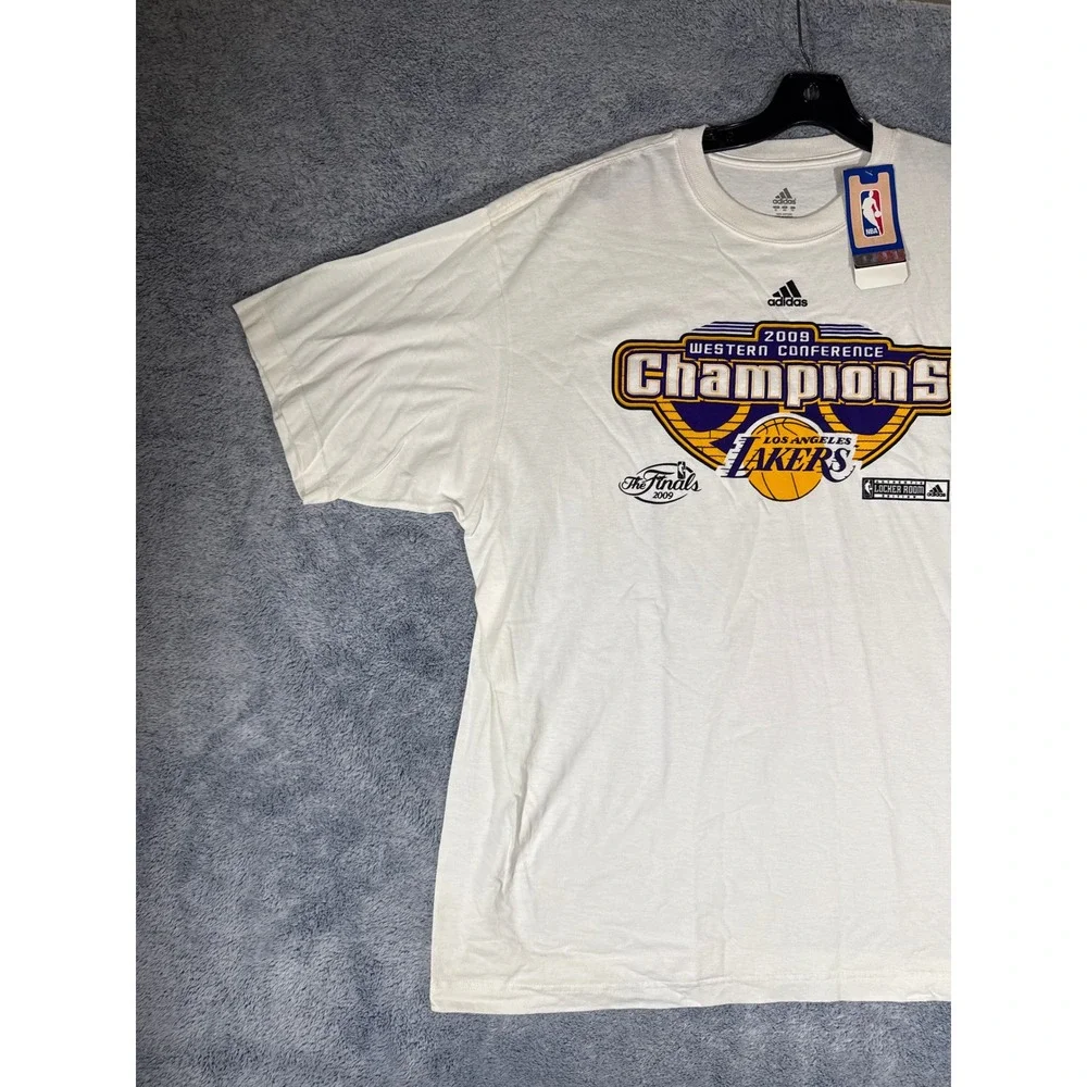 Adidas NBA Los Angeles Lakers 2009 Western Conference Champions‎ Shirt XL NEW